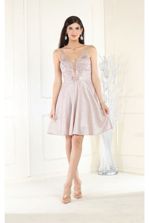 Dama Dresses for Quinceanera in Rose Gold Style MQ1959 Quince Outfit