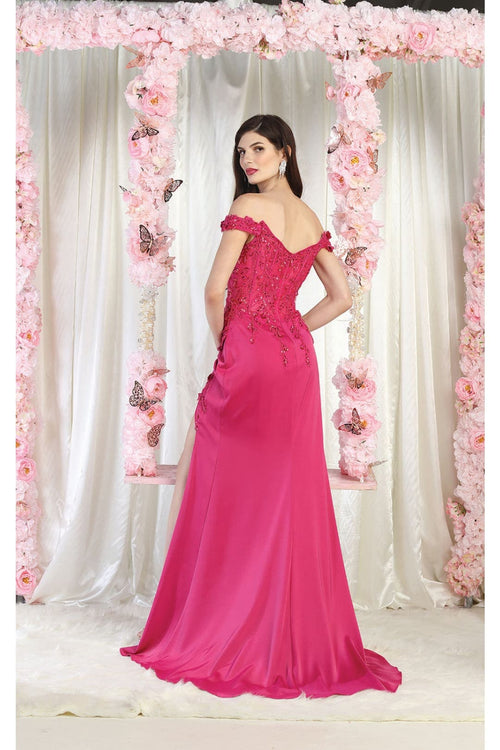 May Queen MQ1962 Embellished Prom Gown