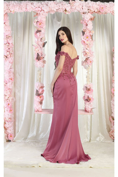 May Queen MQ1962 Embellished Prom Gown