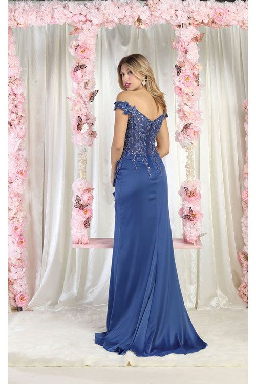 May Queen MQ1962 Embellished Prom Gown