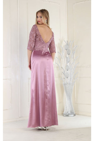 May Queen MQ1969 Embroidered Mother Of The Bride Gown