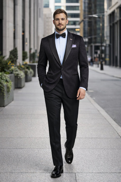 Mens Traditional Black Church Suit β Clean Classic Worship Look