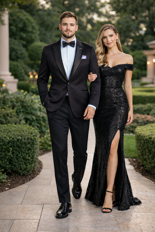 Mens Traditional Black Church Suit β Clean Classic Worship Look