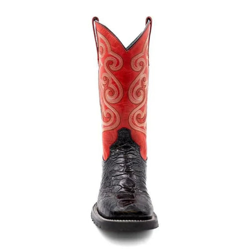 Men's Ferrini Kai Sea Turtle Print Boots Handcrafted Black 42593-04 Ferrini USA