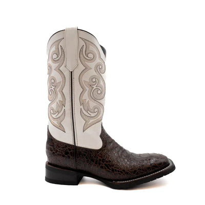 Men's Ferrini Kai Sea Turtle Print Boots Handcrafted Brown 42593-09 Ferrini USA