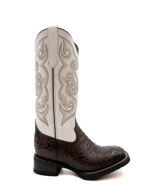 Men's Ferrini Kai Sea Turtle Print Boots Handcrafted Brown Ferrini USA