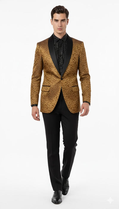 Men's Gold Blazer by mensusa