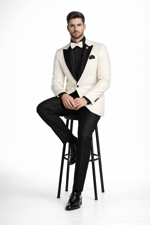 Ivory Formal Suit for Men – Stylish Church and Celebration Outfit