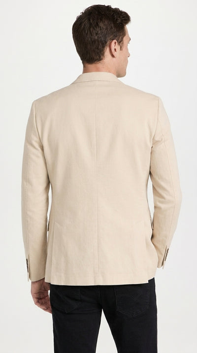 Mens Light Tan Sportcoat – Cream Beige Blazer for Weddings, Business & Smart Casual Wear