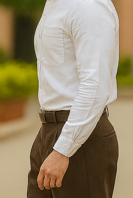 Mens Pleated Dress Pants Chocolate Brown Wide Leg Slacks Pleated baggy dress trousers