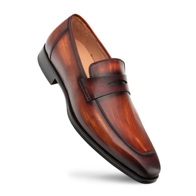 Mezlan Avenue Rubber Sole Penny Loafer