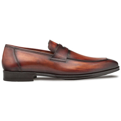 Mezlan Avenue Rubber Sole Penny Loafers Cognac / Rust (20910)
