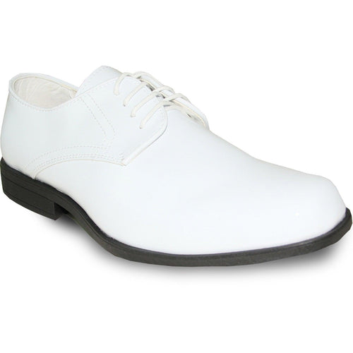 Modern White Tuxedo Shoes by Bravo β Classic Shiny Patent Formal - USA Men's Outlet