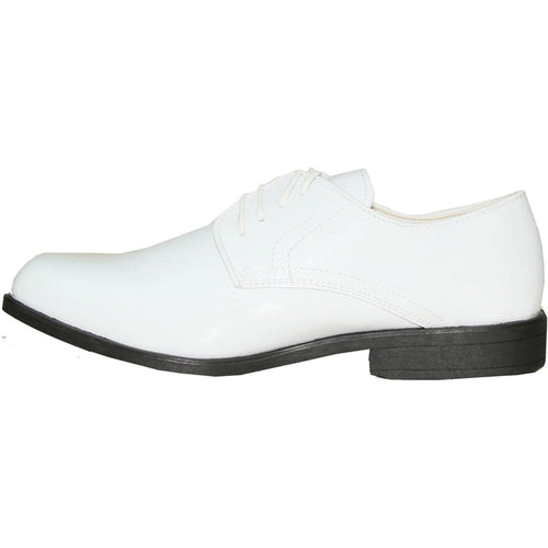 Modern White Tuxedo Shoes by Bravo β Classic Shiny Patent Formal - USA Men's Outlet