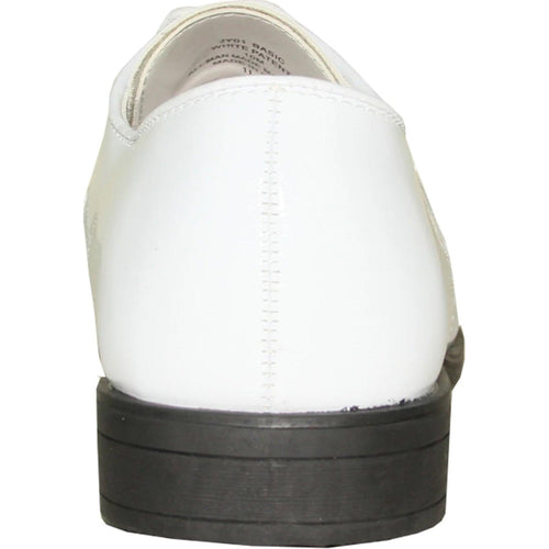 Modern White Tuxedo Shoes by Bravo β Classic Shiny Patent Formal - USA Men's Outlet