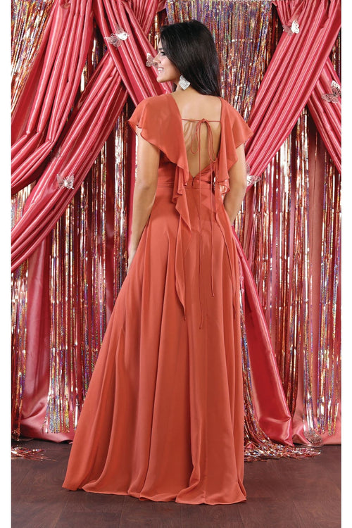 Plus Size Long Evening Gown Maxi Formal Dress for Women By May Queen MQ1917