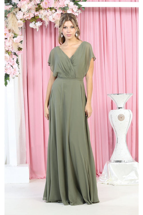 Plus Size Long Evening Gown Maxi Formal Dress for Women By May Queen MQ1917