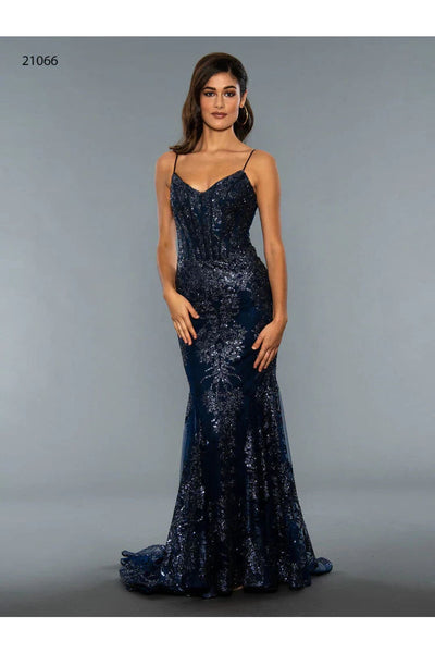 Navy Prom Dress Mermaid Formal Evening Gown Stella Couture 21066
