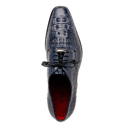Marco Di Milano Nilo Nile Crocodile Derby Navy Shoe