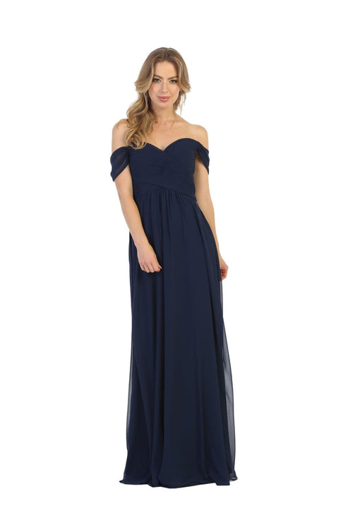Bridesmaid Dresses Off Shoulder Evening Gown & Plus Size by MQ1711