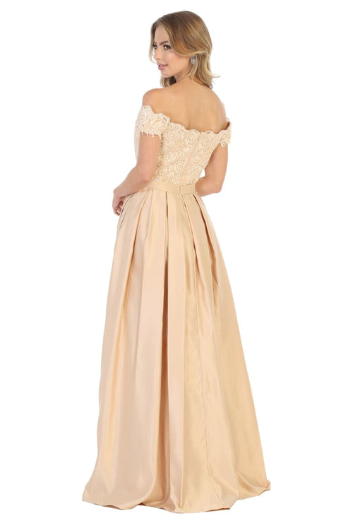 Off The Shoulder Long Ballroom Classy Dress