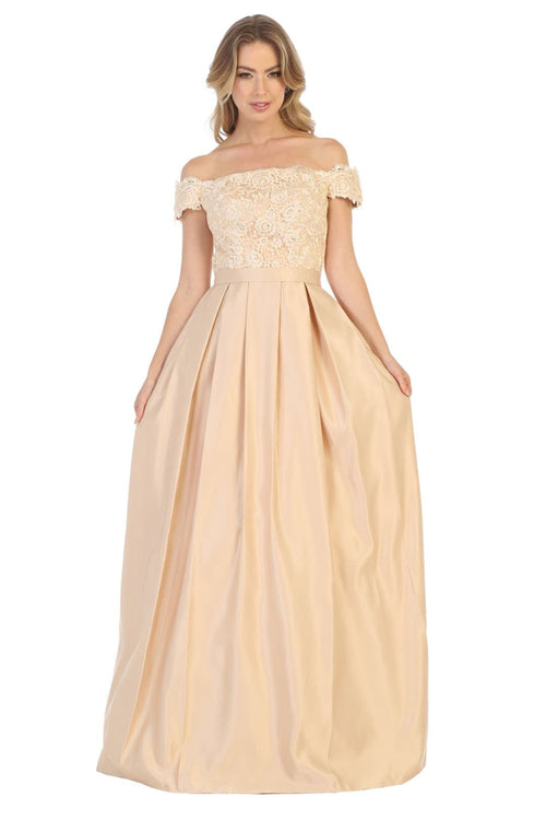Off The Shoulder Long Ballroom Classy Dress