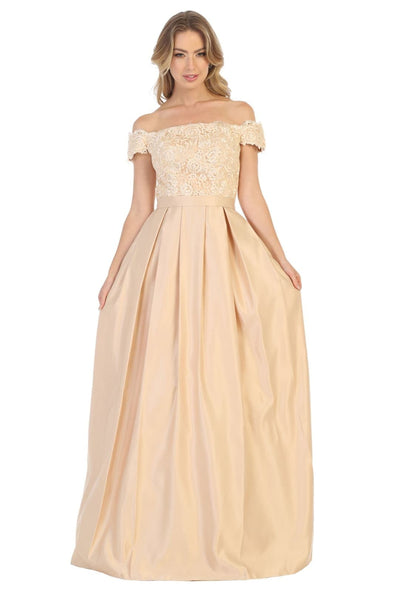 Off The Shoulder Long Ballroom Classy Dress