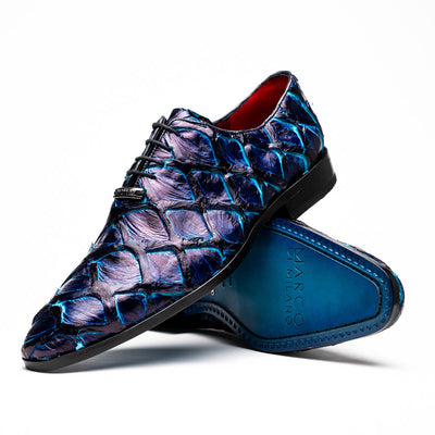 Marco Di Milano Olivieri - Royal Blue Leather Dress Shoe