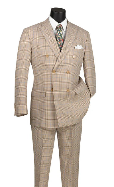 Men’s Tan Cowboy Suit – Western Formal Two Piece Suit for Weddings, Champaign Sand Color
