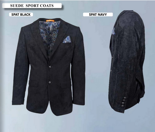 Men’s Black Suede Cowboy Blazer with Elbow Patch Sleeves – Black Western Style Suede Sport Coat for Casual and Smart Casual Wear