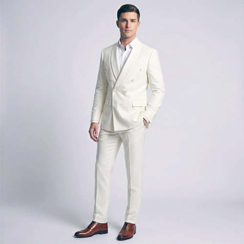 Mens Ivory Dinner Jacket Blazer – Elegant Ivory Cream Off White Formal Blazer Wedding Tuxedo Jacket Evening Wear