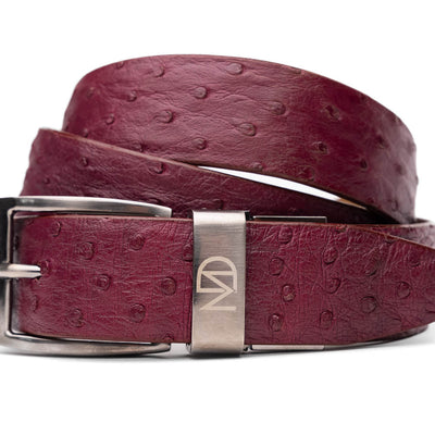 Marco_Di_Milano Domenico Belt Wine Leather Luxury Shoe
