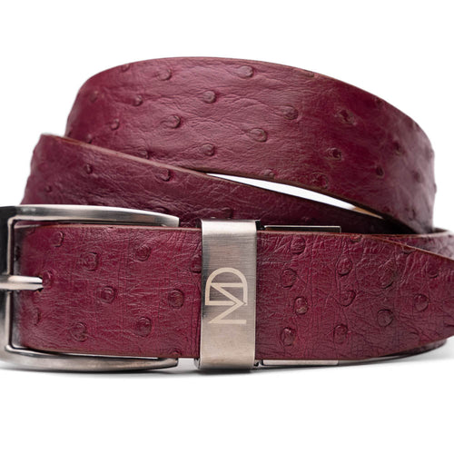 Marco_Di_Milano Domenico Belt Wine Leather Luxury Shoe