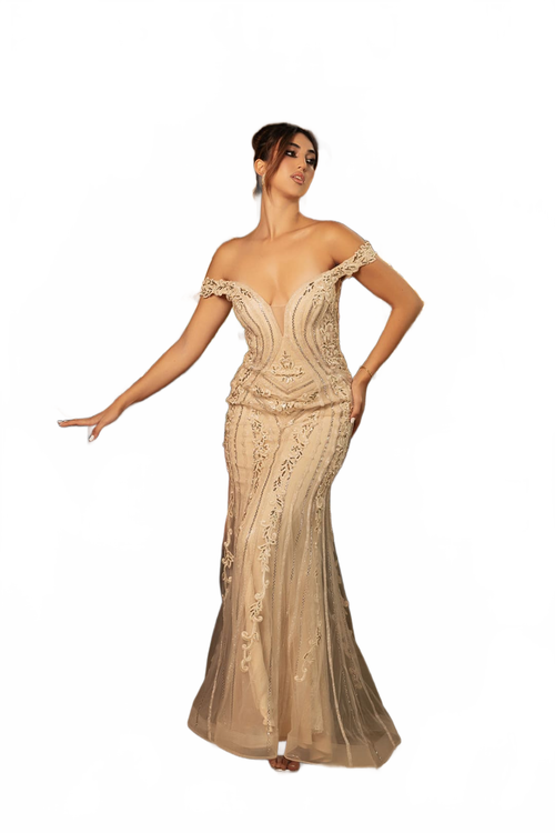 Formal Dress Beaded Mermaid Prom Gown By Royal Queen RQ8157-New Collection