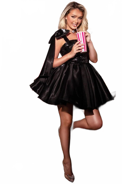 Portia and Scarlett PS24769 -short- Sleeveless Cocktail Dress with Sequins
