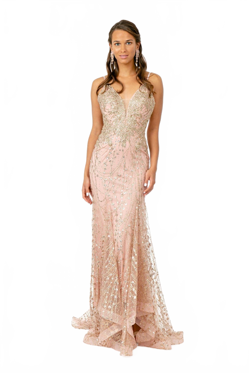 Embellished Corset Mermaid Gown by Elizabeth KGL2938