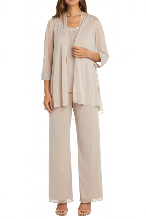 RM Richards 3-Piece Shimmer Rhinestone Pants Set
