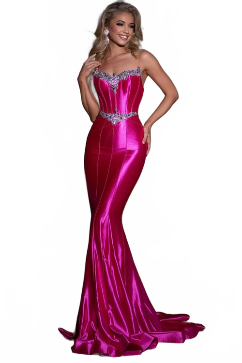 Portia and Scarlett PS25261 Jewel Ornate Long Prom Dress