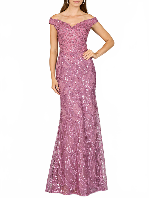 Off Shoulder, Mermaid Lace Gown