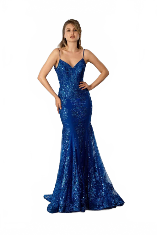 Royal Prom Dress Mermaid Formal Evening Gown Stella Couture 21066