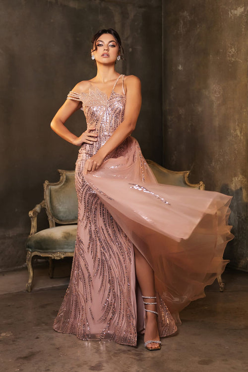 Pageant Dress Asymmetric Sheer Sides Prom Gown By Royal Queen RQ8177
