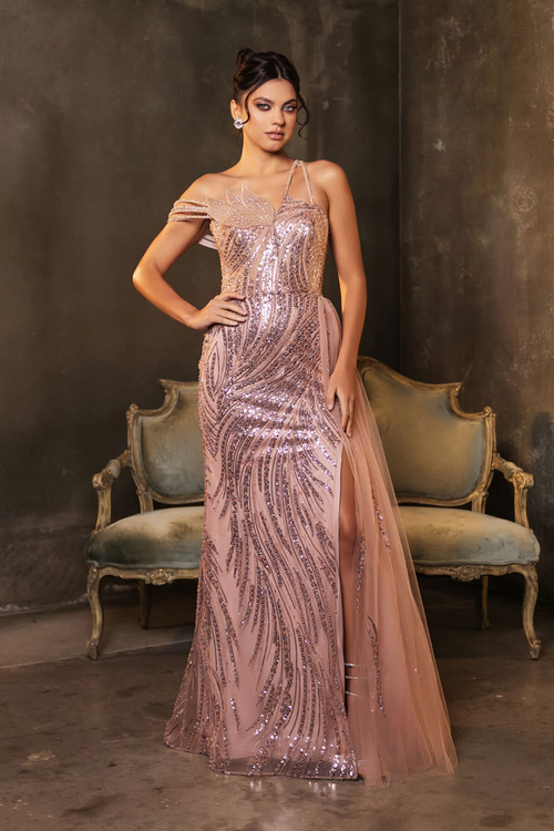 Pageant Dress Asymmetric Sheer Sides Prom Gown By Royal Queen RQ8177
