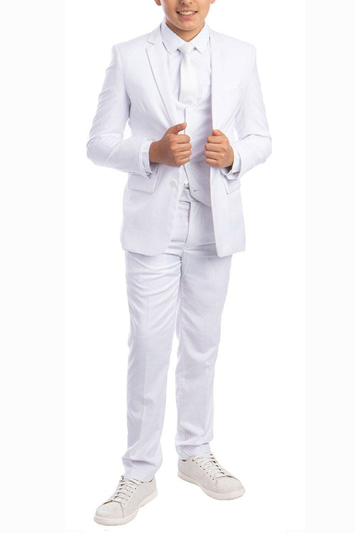 Noah Perry Ellis Kids White 5-Piece Suit