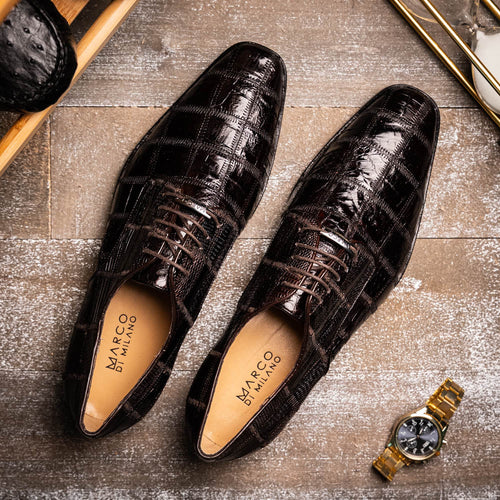 Marco Di Milano Pissa Brown Leather Oxford