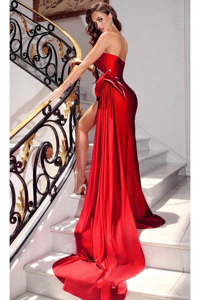 Portia and Scarlett PS23646 -long- Sweetheart Prom Gown with High Slit