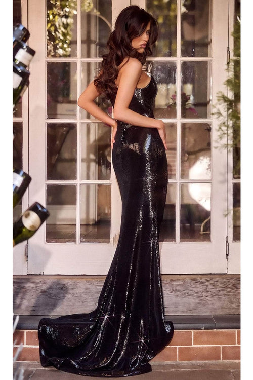 Portia and Scarlett PS23824 -long- Mermaid Prom Dress with Sequins