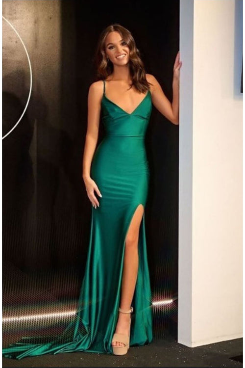 Portia and Scarlett PS24050X Spaghetti Straps Train Formal Gown