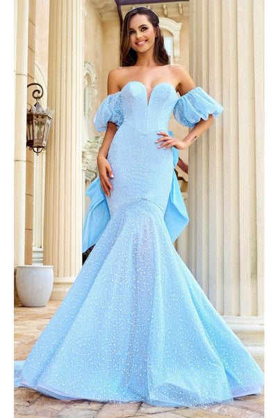 Portia and Scarlett PS24065 - long-Prom Dress with Bow Back Detail