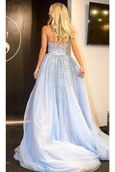 Portia and Scarlett PS24094 -long- Strapless Prom Gown with Overskirt for an Elegant Finish