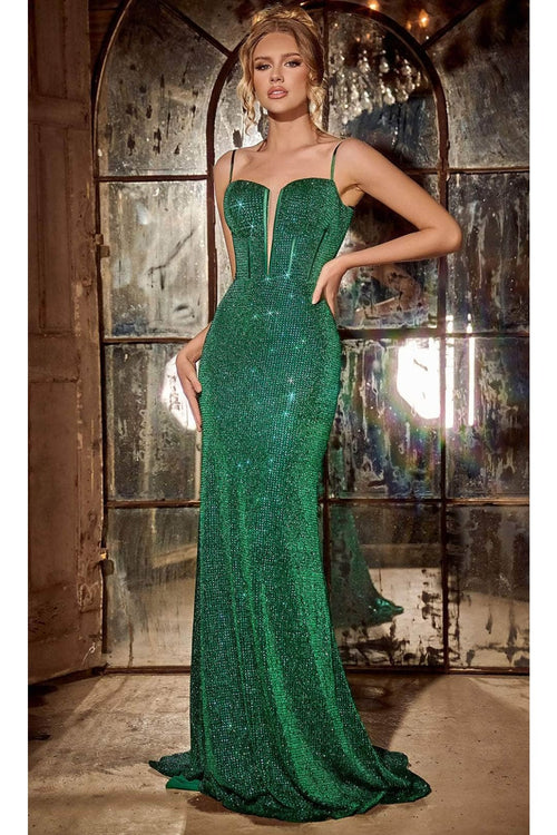 Portia and Scarlett PS24178 -long- Beaded Sweetheart Prom Dress for Classic Glamour